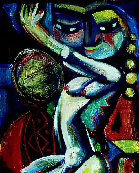Ритмы востока, 1991, картон, масло, 47х32 Собственность автора