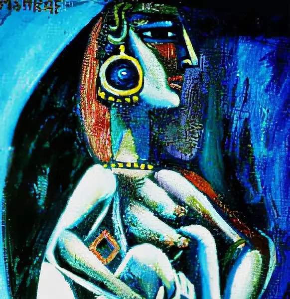 Сидящая женщина, 1991, картон, масло, 50х60 Собственность автора