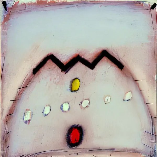 Without a Title, 1992, paper, pastel, 29.5x21
