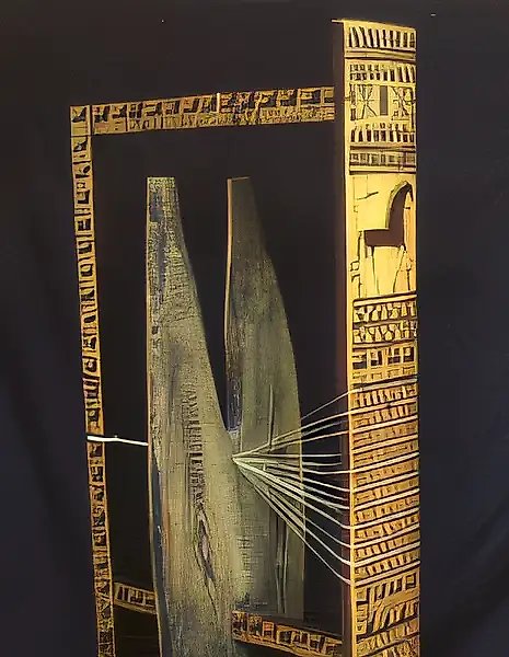 Memory of a Trip to the North, 1985, wood, painting