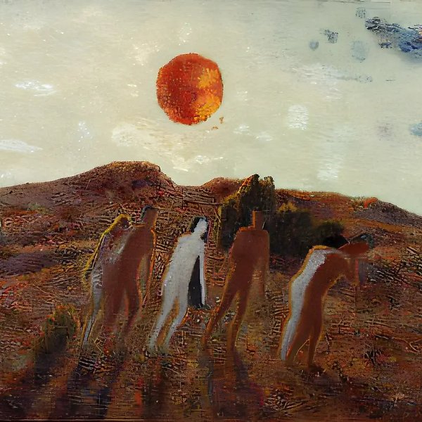 Красное солнце, 1980, холст, масло, 140х90 Cобственность галереи "СТАНБЕТ". Москва.
