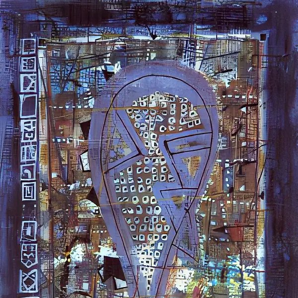 讲道 23，1991年，纸板，混合媒介，50×34