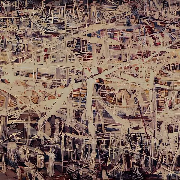Композиция, 1990, холст, темпера, 90x140