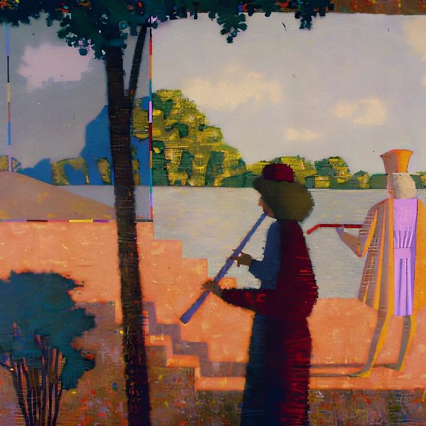 Дуэт, 1992, холст, масло, 100х140