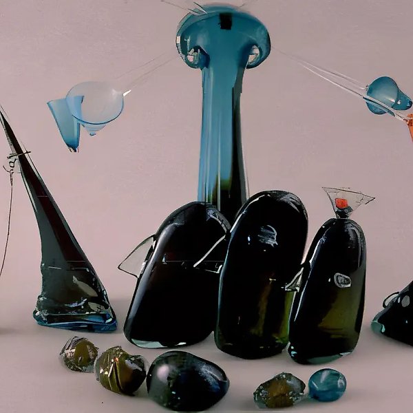 船(20件),1991年,玻璃,热玻璃工艺,高度55厘米。作品由沃利科娃·N.V. 合作完成。归作者所有。