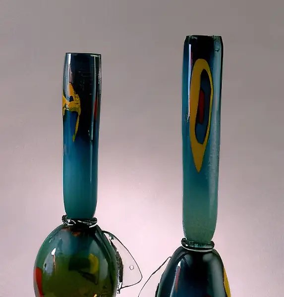 相遇,1991年,玻璃,吹制工艺,高度40,作者自藏