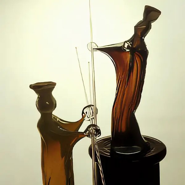 Theater, 1988, glass, h - 58 cm Property of Russian culture ministry