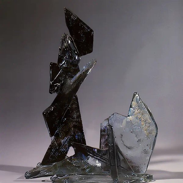 Тороссы, 1992, отливка в форму и гутная работа, 60х15х20 Собственность автора