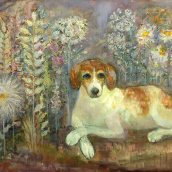 Туся в раю, 1980, бумага, смешанная техника, 45х70 Собственность автора