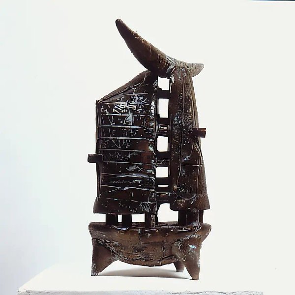 Земля. Вода. Воздух, 1992, шамот, раку, 46х60, D - 120 Собственность Galerie Clavdia Krempl