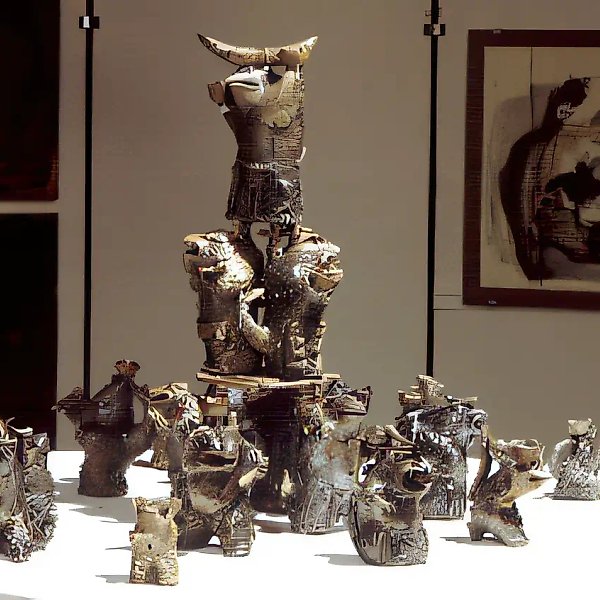 Быколун, 1992, шамот, соли, 40х20 Собственность Galerie Clavdia Krempl