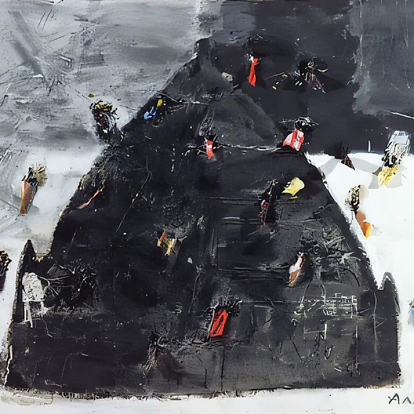 Mausoleum, 1992, canvas, mixed technique, 70x90