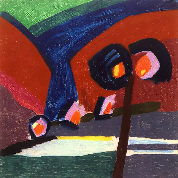 Road, 1989, paper, pastel, 61x59