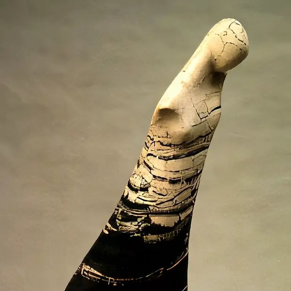 Шаг, 1991, шамот, фарфор, лепка, 46х54х24 Собственность галереи "СТАНБЕТ". Москва