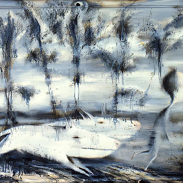 Pursuit, 0, canvas, oil, 80x100 Property of "Moscow Palette" Gallery