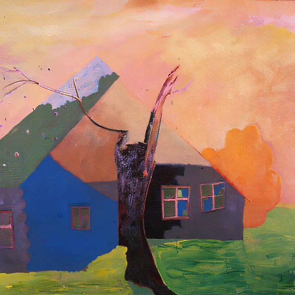 Сухое дерево, 1984, оргалит, масло, 86х105 Собственность автора