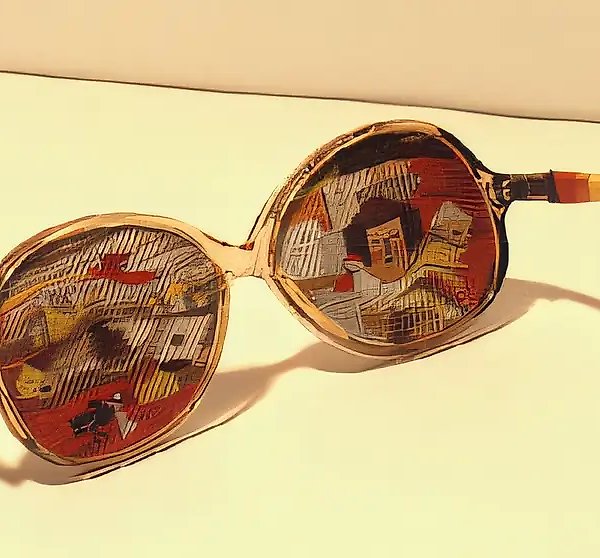 Взгляд (мини-гобелен), 1989, ручное ткачество, 6х13 Собственность автора