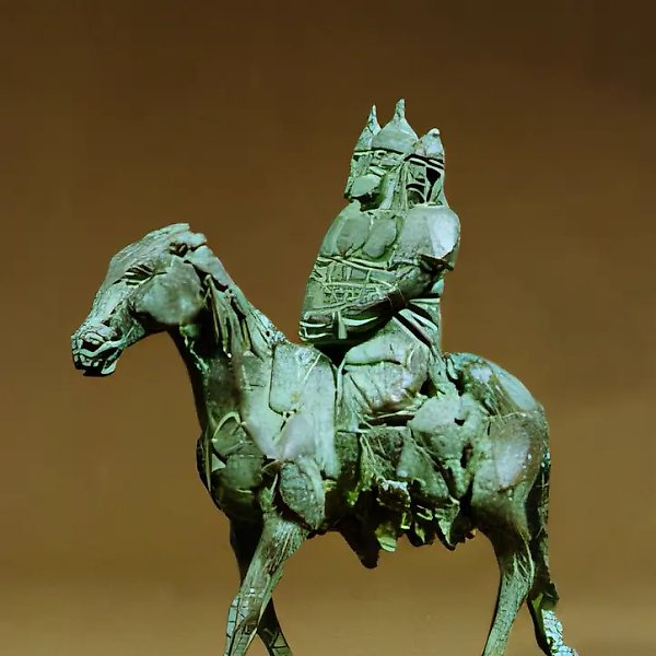 Three Heroes, 1996, bronze, H=35 cm