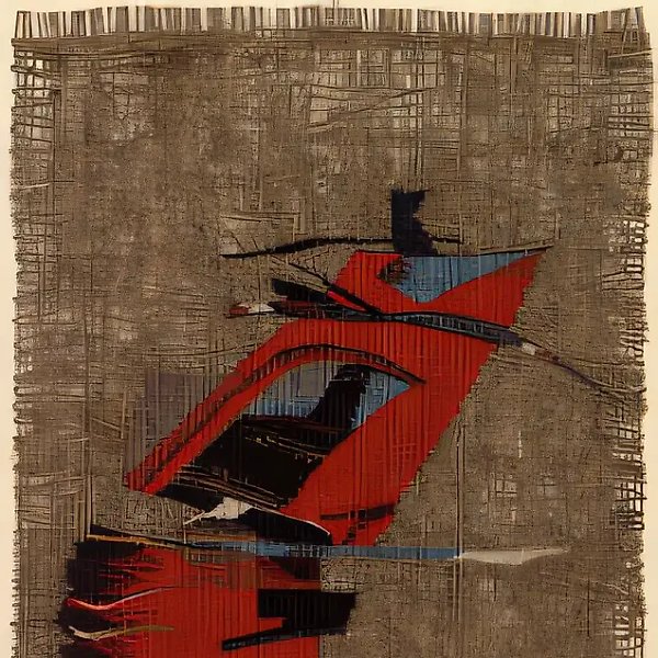 Соглядатай (мини-гобелен), 1992, ручное ткачество, 19х13 Собственность автора