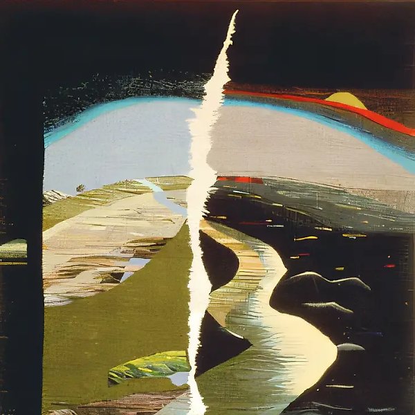 Место встречи, 1992, ручное ткачество, 154x130. Собственность Всероссийского музея декоративно-прикладного и народного искусства, Москва