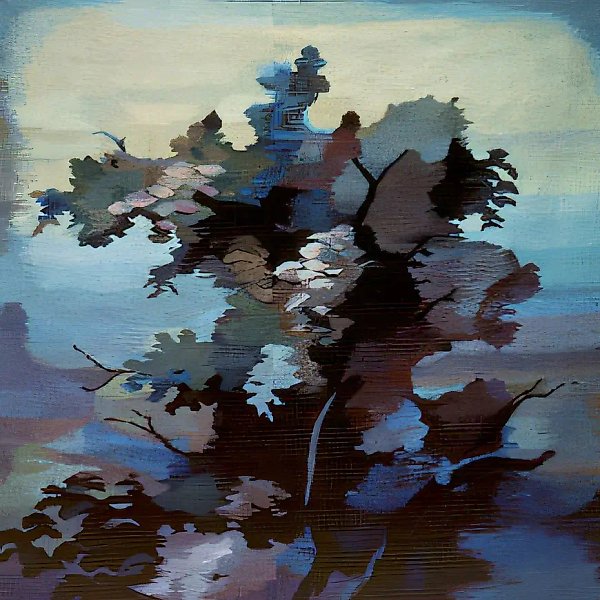 树木，1990年，手工编织，羊毛，亚麻，220×220，俄罗斯驻雅典大使馆藏