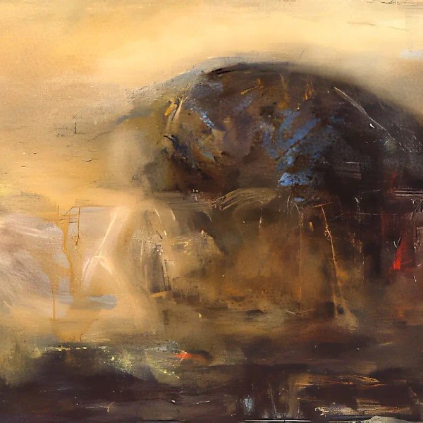 哀悼，1992年，布面油画，130×170，作者自藏
