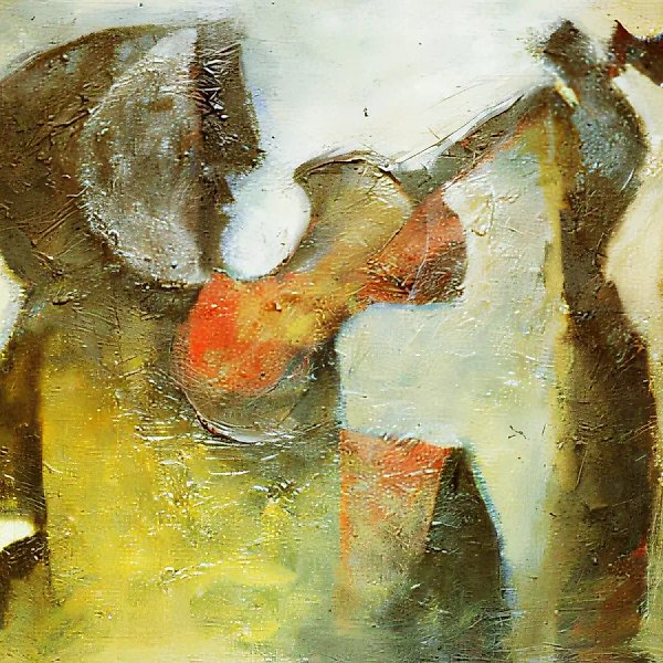 Музыкант, 1991, холст, масло, 80х100