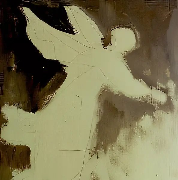 Ангел, 1992, холст, масло, 50х35