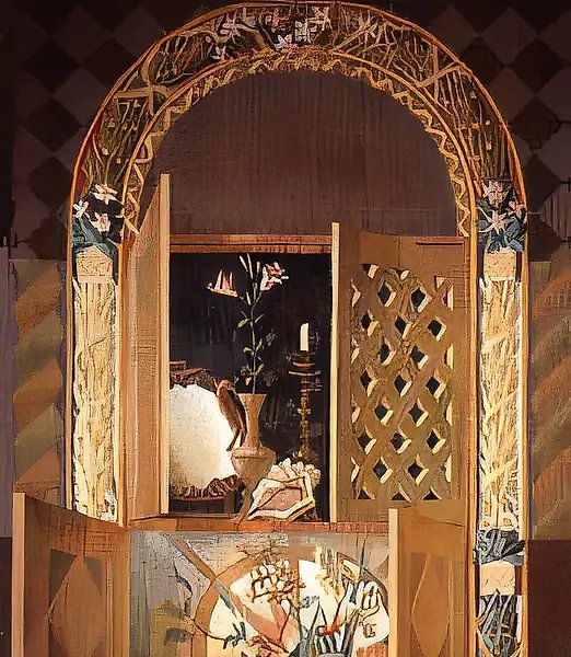 Moon Day, 1992, tapestry, hand weaving, 240x310. Author`s property