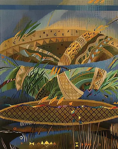 Big Mac, 1993, tapestry, hand weaving, 215x115. Author`s property