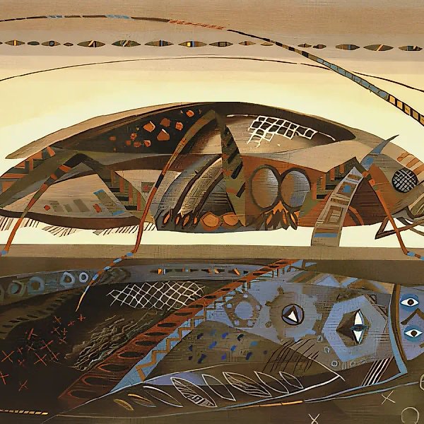 New Skorokhod, 1993, tapestry, hand weaving, 170x225. Author`s property