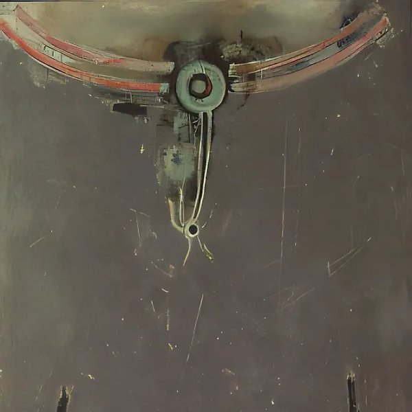 Письмена древней Сибири, 1990, холст, масло, 63х49