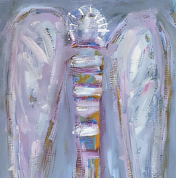 Композиция N3, 1992, бумага, темпера, 70х50