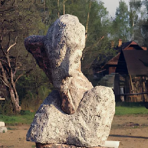 Portrait of a Daughter, 1978, granite, 50x30x35. Author`s property