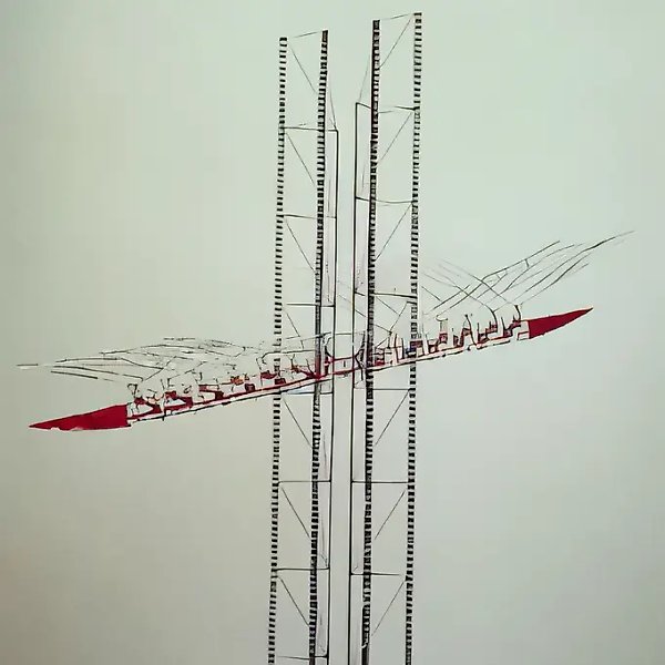 Ось Вознесения, 1987, лестницы, зеркала, Посвящается всем тем, кто стремясь к идеальному, постигает реальность.В соавторстве с С. Подъемщиковым и М. Беловым.