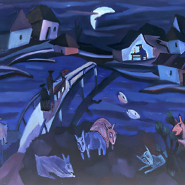 Сказка рабби Нахмана, 1991, холст, масло, 100х120 Собственность автора