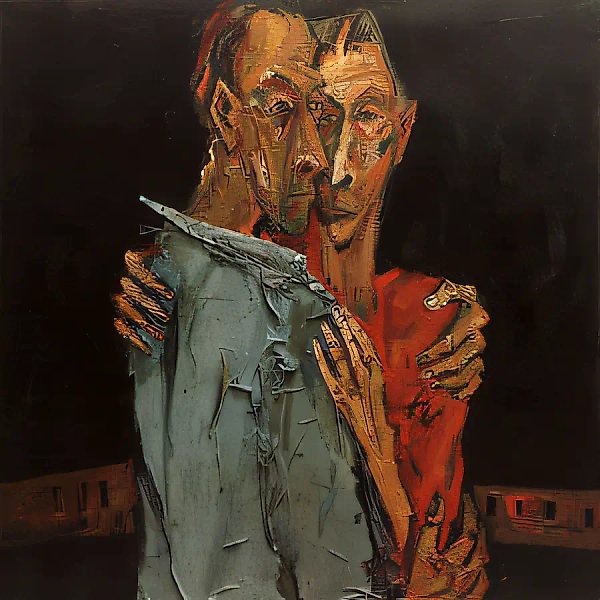 Свидание, 1989, холст, масло, 114х114