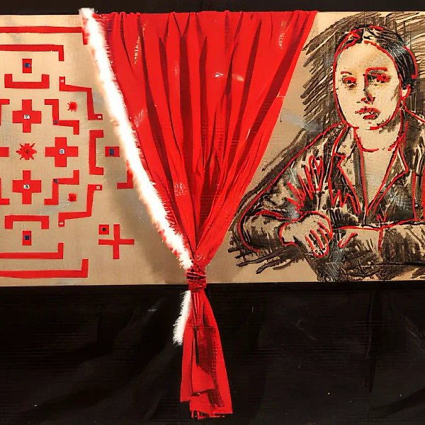 Gold of the Kremlin (diptych), 1991, canvas, mixed technique, 100x200. Collection of «Inkombank»