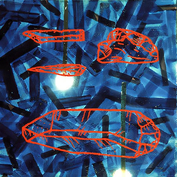 Blue Frog (diptych), 1991, canvas, mixed technique, 100x200. Collection of «Moskovia» Bank