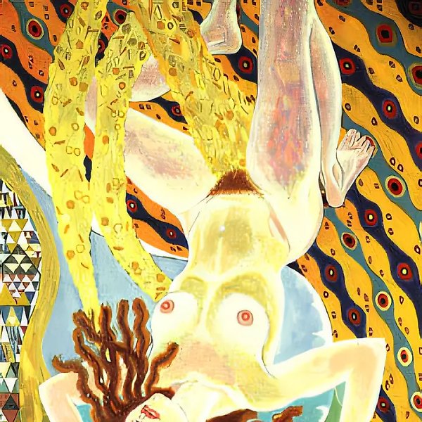 Даная, 1991, холст, масло, золото, 100х80 Собственность автора