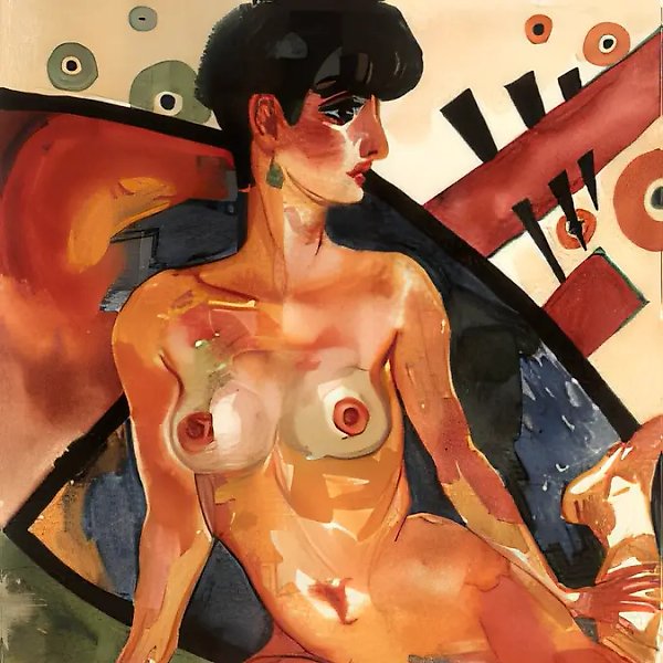 Посвящение В.В. Кандинскому, 1991, бумага, акварель, 42х35 Собственность автора