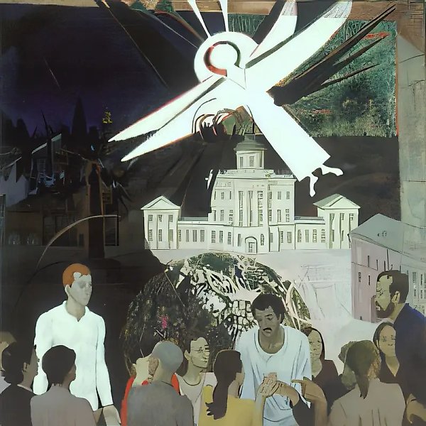 Argument, 1987, canvas, oil, 200x180. Collection of the Artists` Union of Russia