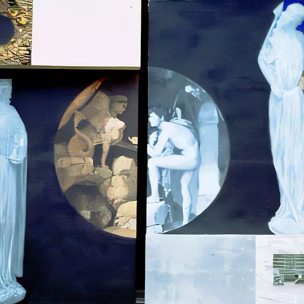 Two Religions (diptych), 1990, canvas, oil, 200x360. Author`s property