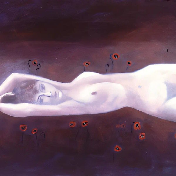 在罂粟花中，1992年，油画，100x160