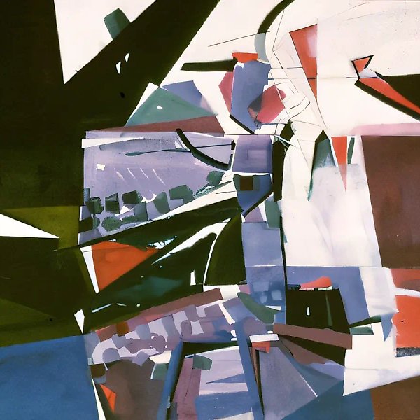 Водопад, 1989, бумага, акварель, тушь, 70х80 Собственность автора