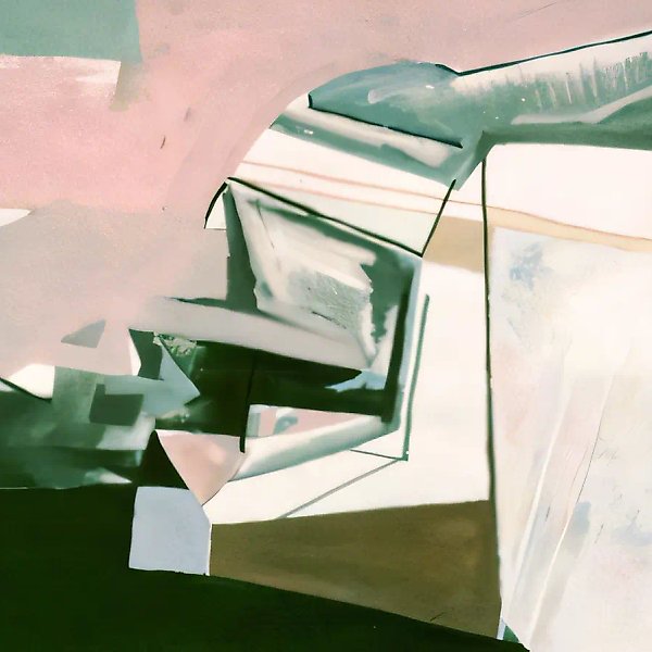 Розовый пейзаж, 1991, бумага, акварель, темпера, 62х76 Собственность автора