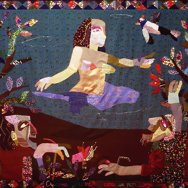 Susanna and the Elders, 1991, patchwork panel, 143x155. Property of «Bioprocess» JSC. Moscow