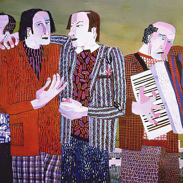 Song, 1990, canvas, oil, 113x180. Author`s property