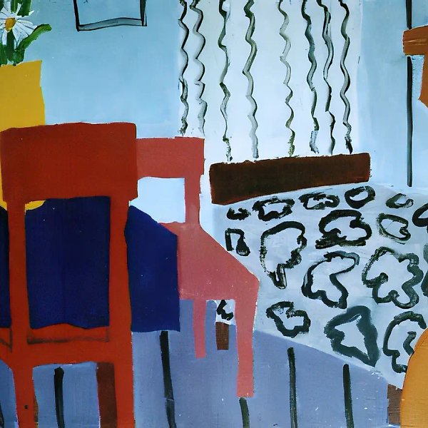 Interior, 1993, canvas, oil, 60x80 Author`s property
