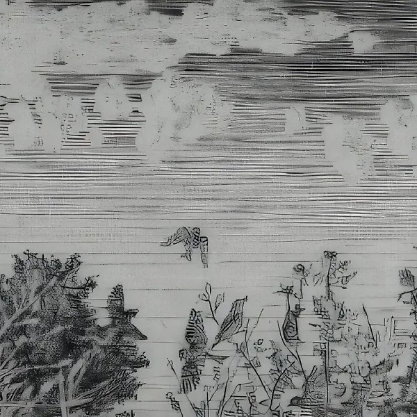 Morning. Chirping, 1981, copper, chiselled engraving, 10x15. Author`s property